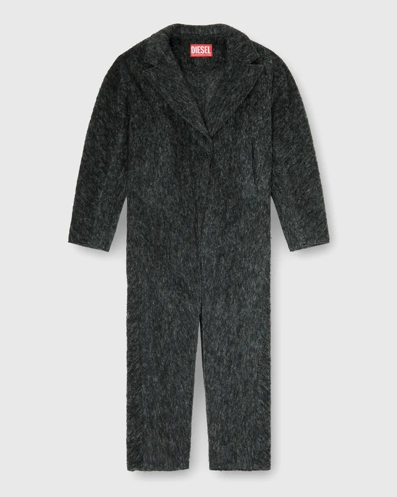 Diesel Langer Mantel aus Woll- und Alpakamix - Jacken - Damen - Grau Grau