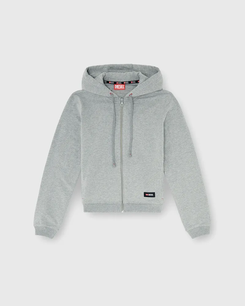 Diesel Kapuzenpullover aus aufgerauter Baumwollmischung - Oberteile - Damen - Grau Grau