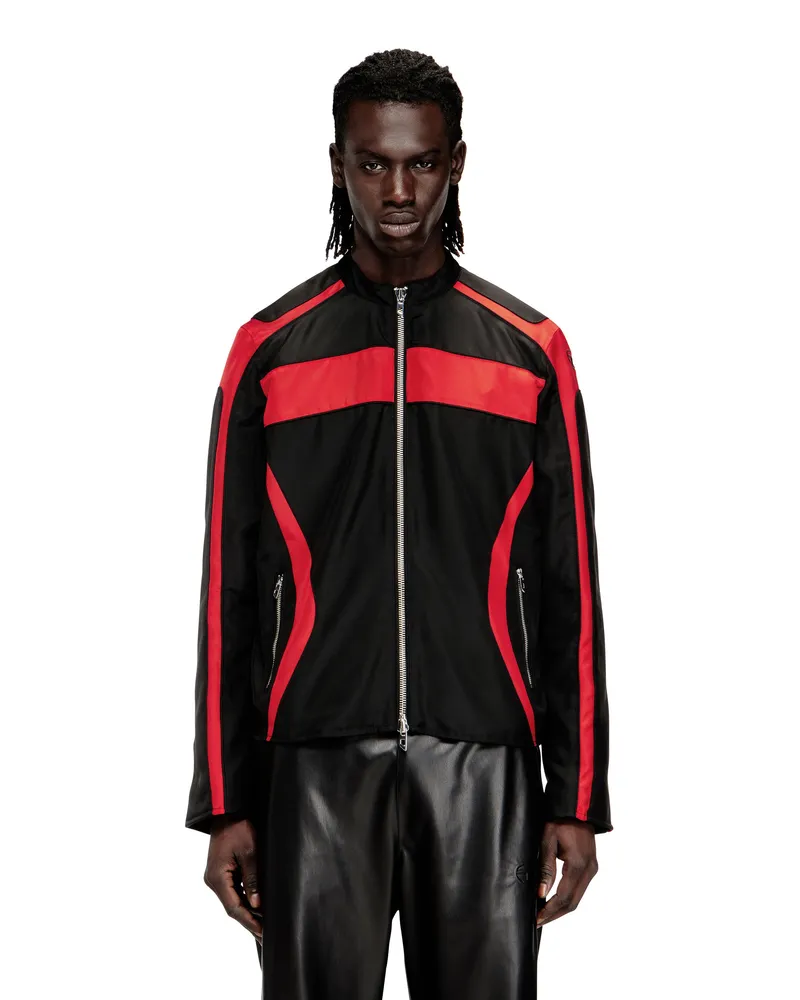 Diesel Bikerjacke im Colourblock-Design aus Canvas - Jacken - Herren - Bunt Bunt