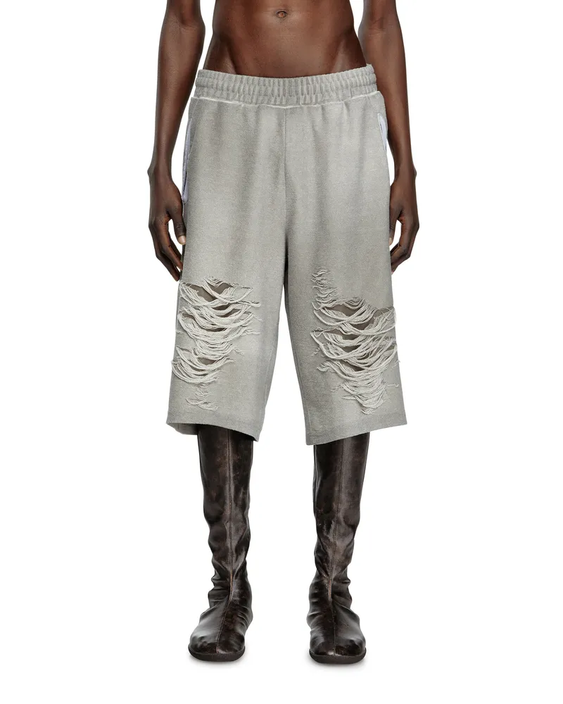 Diesel Shorts mit vielgetragenen Knien - Kurze Hosen - Herren - Grau Grau