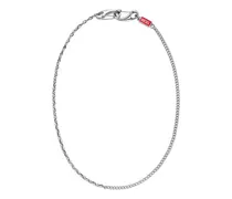 Halskette aus Edelstahl mit mehreren Tragemöglichkeiten - Halsketten - Unisex - Silber