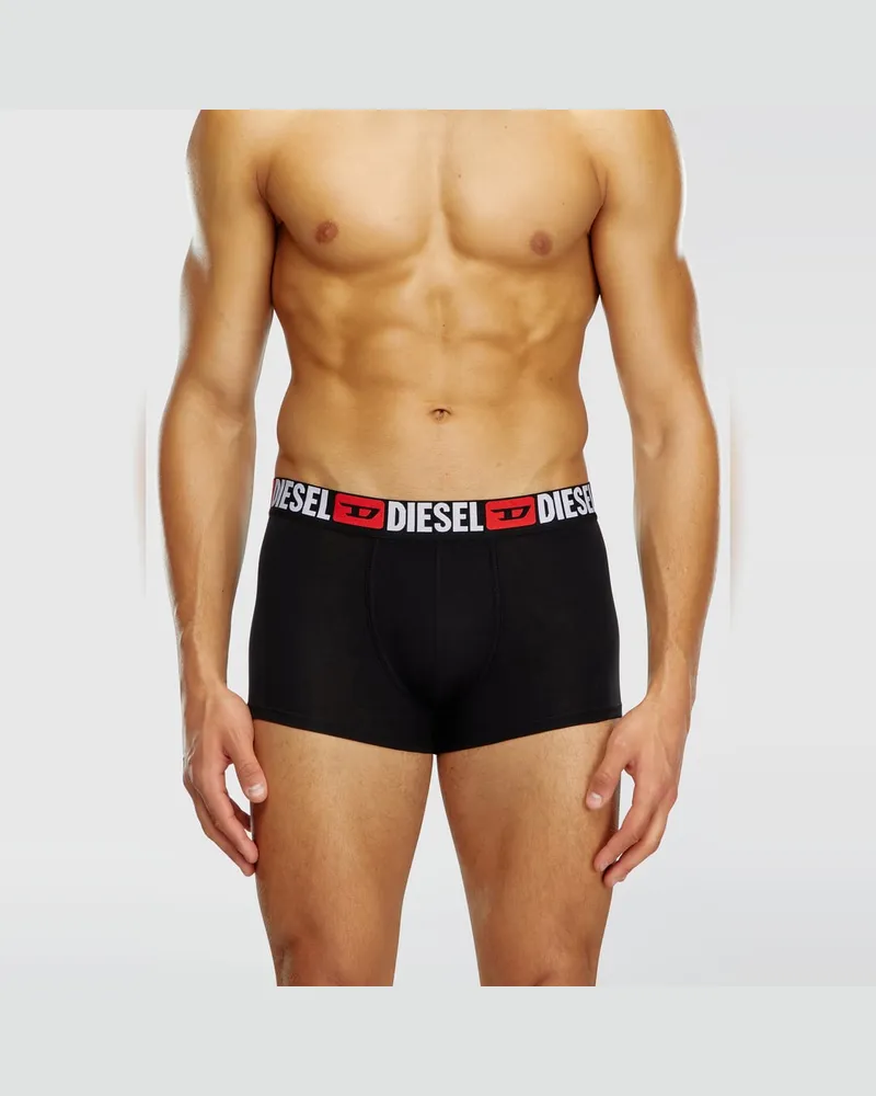 Diesel Retropants im Dreierpack mit umlaufendem Logo am Bund - Boxershorts - Herren - Schwarz Schwarz