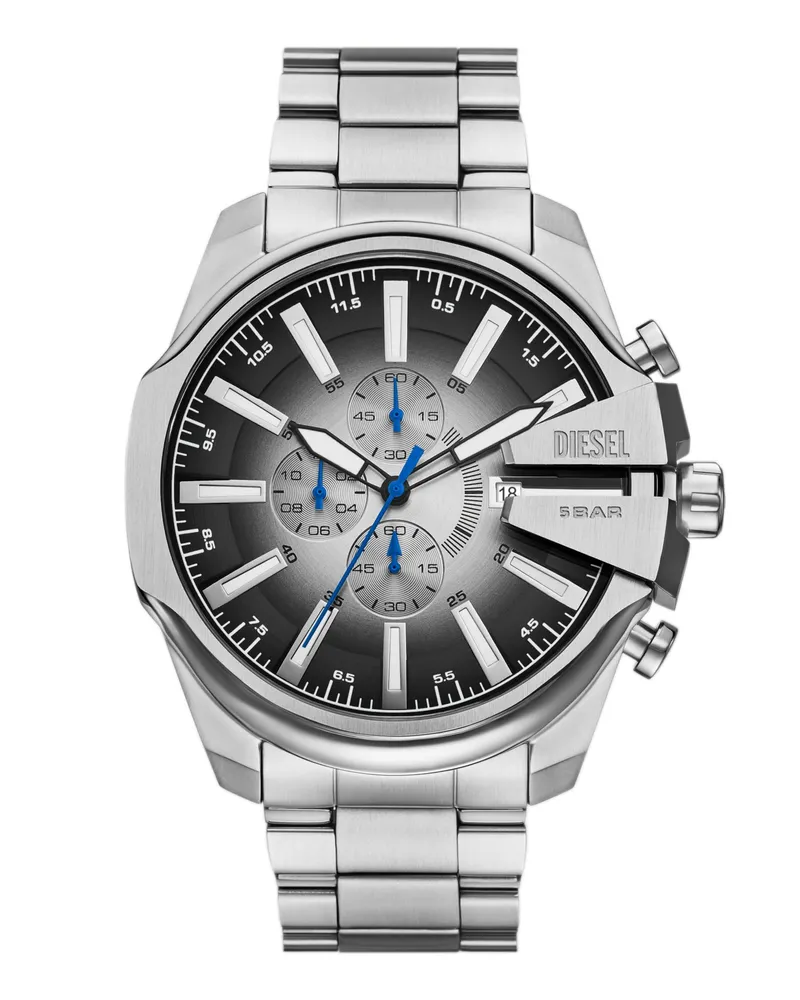 Diesel Mega Chief Slim Armbanduhr aus Edelstahl - Uhren - Herren - Silber Silber