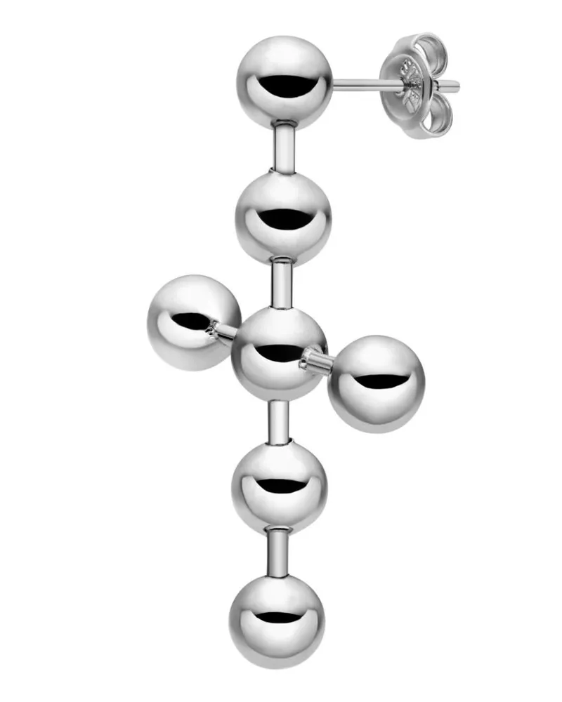 Diesel Edelstahl Ohrhänger - Ohrringe - Unisex - Silber Silber