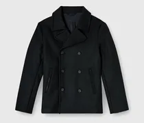 Cabanjacke aus gefilztem Wollgemisch - Winterjacken - Herren - Schwarz