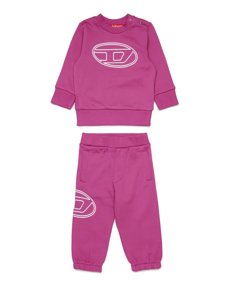 Diesel Baumwollanzug mit Logo - Latzhosen - Unisex - Rosa Rosa