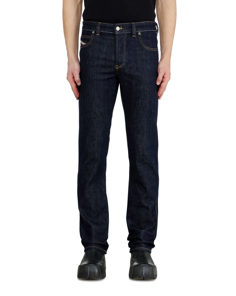 Diesel Slim Jeans Regular Waist 1993 D-Vyl, Dunkelblau, Knopfverschluss Blau