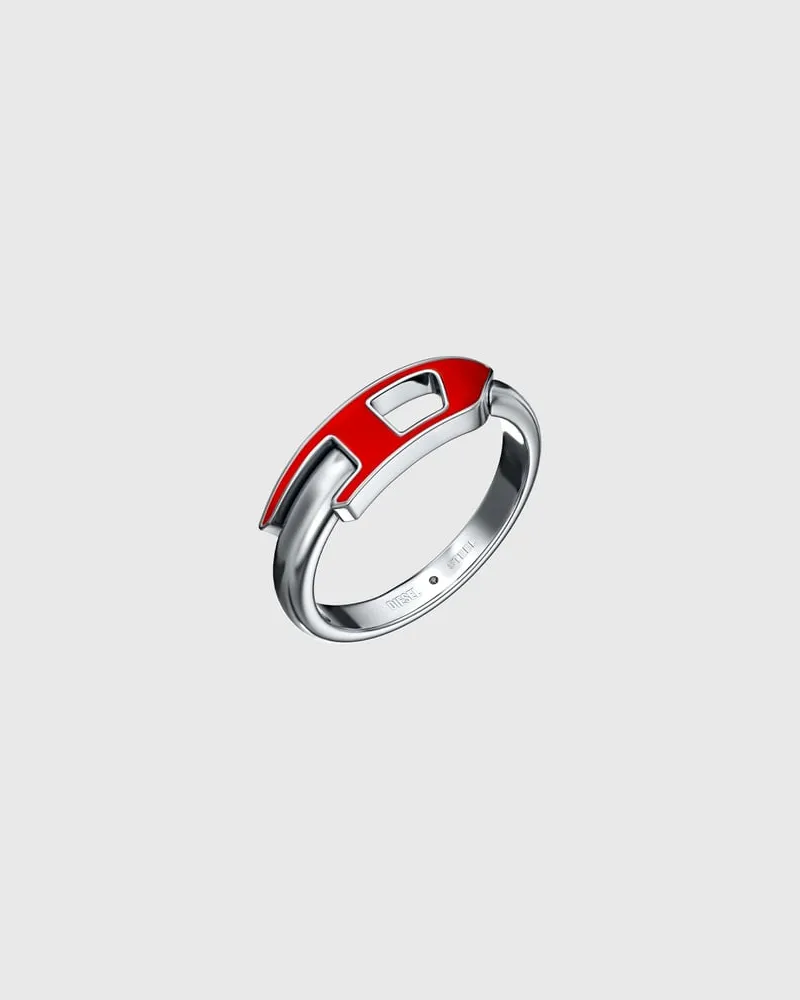 Diesel Edelstahl-Ring - Ringe - Unisex - Silber Silber
