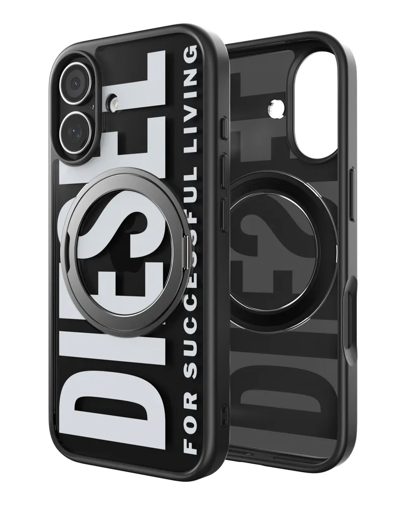 Diesel Ringstand-Magsafe Case für iPhone 17 - Telefonringhalter - Unisex - Schwarz Schwarz