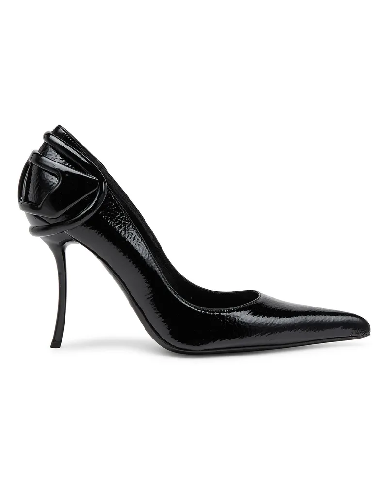 Diesel D-Ten & Half-Glänzende Pumps mit geschwungenem Absatz - Pumps - Damen - Schwarz Schwarz
