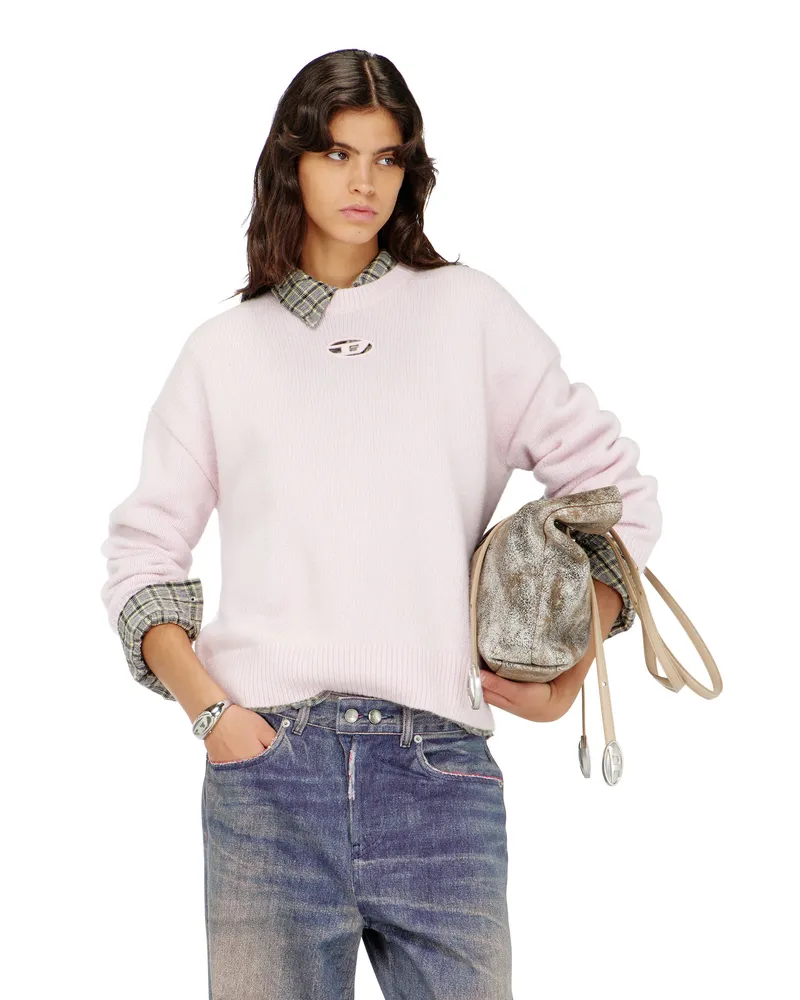 Diesel Pullover aus Woll- und Alpakamischung - Strickwaren - Damen - Rosa Rosa