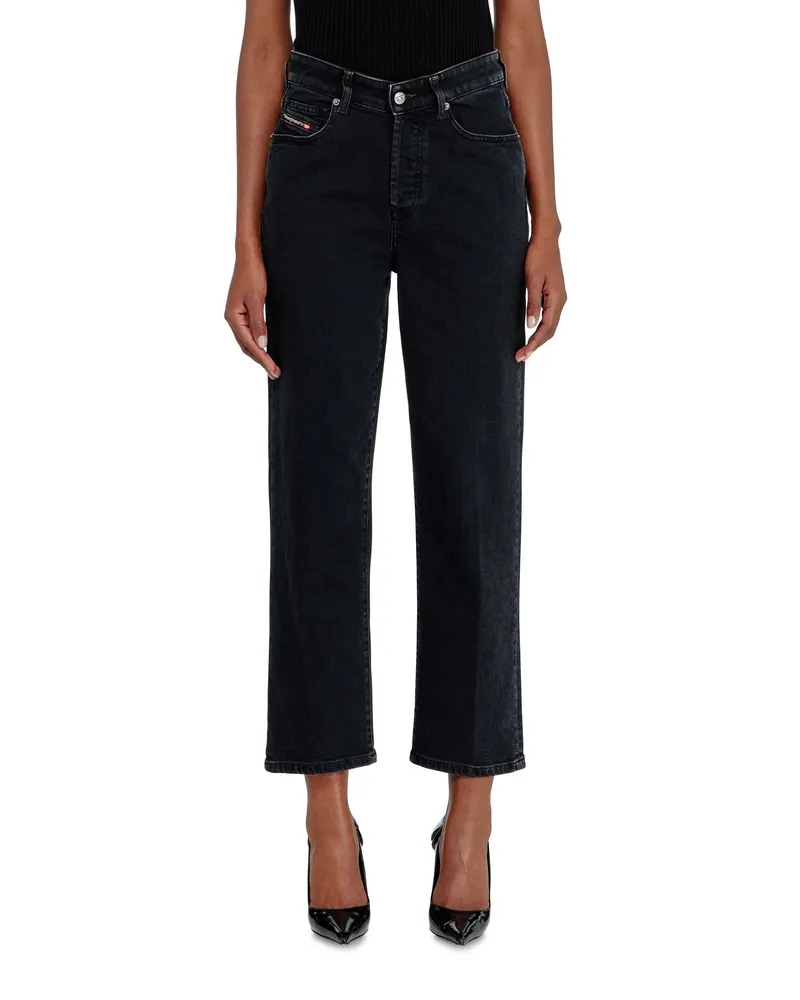 Diesel Regular Jeans - 1981 D-Went - Jeans - Damen - Schwarz Schwarz