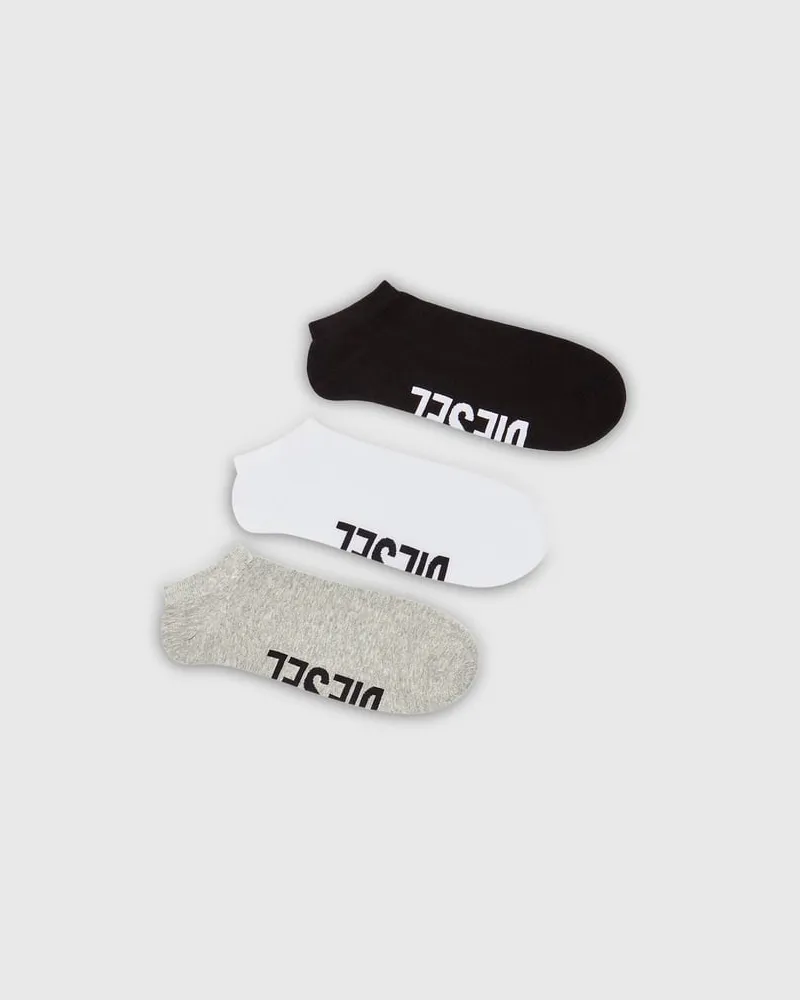 Diesel Low-Cut-Socken mit Spann-Logo im Dreierpack - Socken - Herren - Bunt Bunt