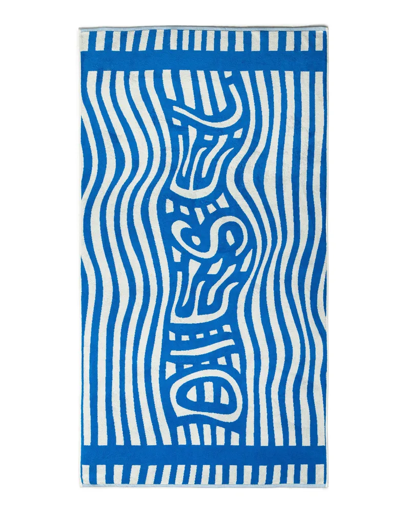 Diesel Frotteehandtuch 100x180 cm - Bath - Unisex - Blau Blau