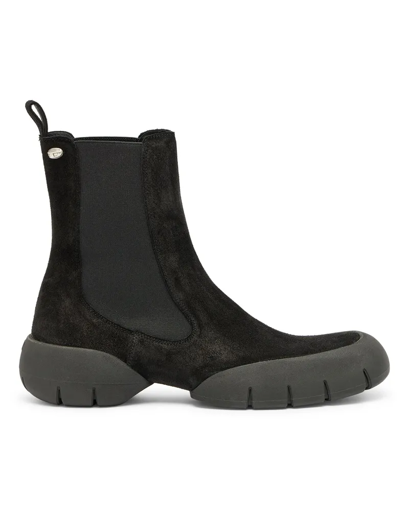 Diesel D-Mathieu - Stiefel aus Wildleder mit Gummisohle - Stiefel - Herren - Schwarz Schwarz