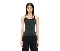 Tanktop mit gedrehten Trägern - T-Shirts - Damen - Grau