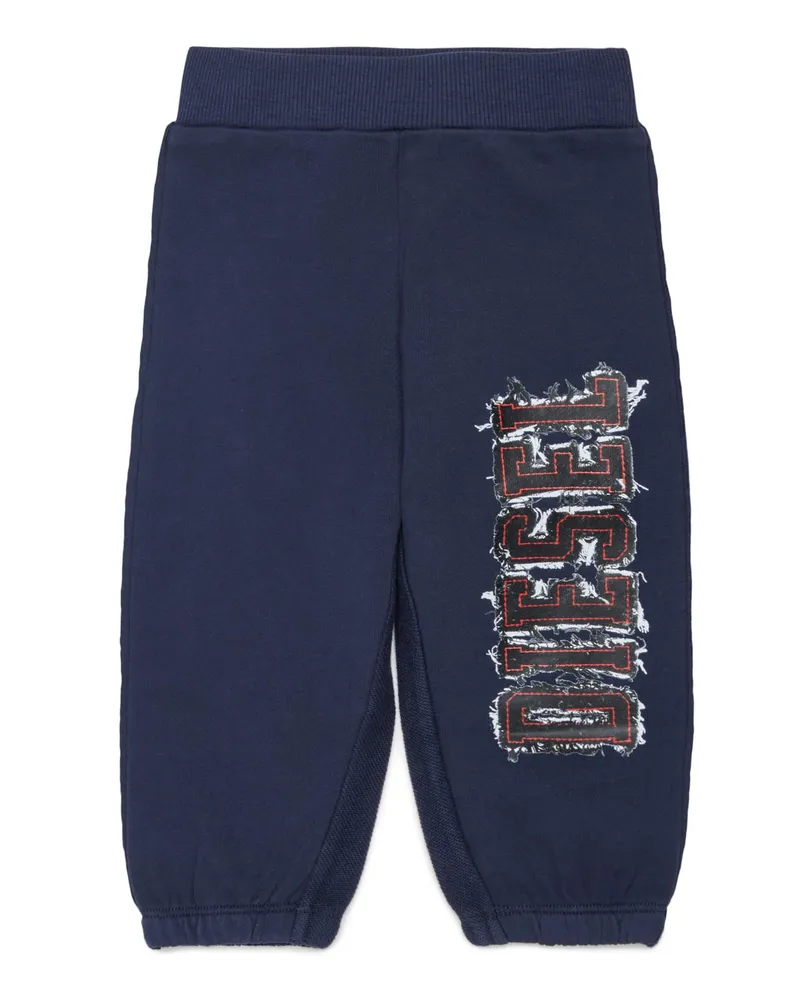 Diesel Sweatpants mit Logo im Fransen-Look - Hosen - Herren - Blau Blau