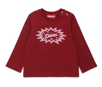 Langarm-T-Shirt mit starburst Logo-Print - T-Shirts und Tops - Damen - Rot