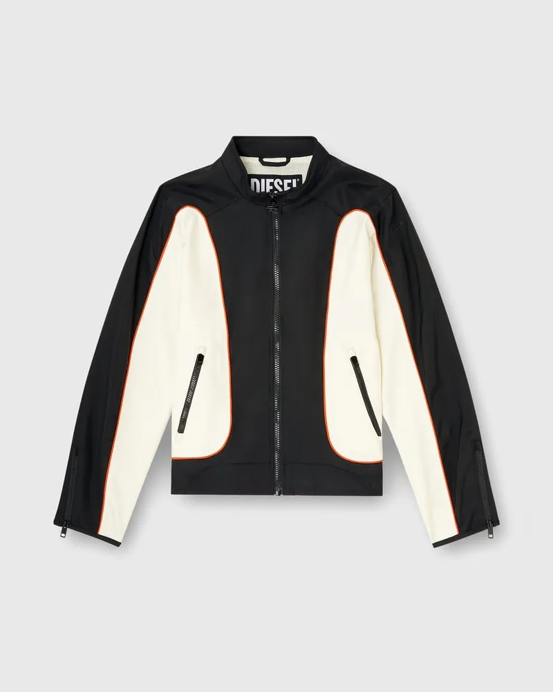 Diesel Nylonjacke mit Colour-Blocking und Paspeldetails - Jacken - Herren - Bunt Bunt