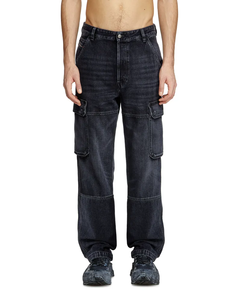 Diesel Regular Jeans - D-Uty - Jeans - Herren - Schwarz Schwarz