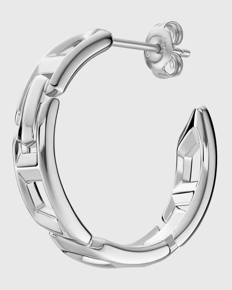 Diesel Creole aus sterlingsilber - Ohrringe - Unisex - Silber Silber