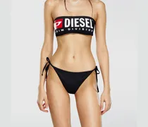 Bikini-Hose aus Recycling-Nylon mit Maxi-Logo - Panties - Damen - Schwarz