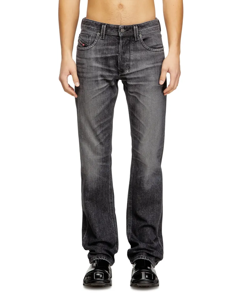 Diesel Regular Jeans Low Waist 1985 Larkee, Grau, Knopfverschluss Grau