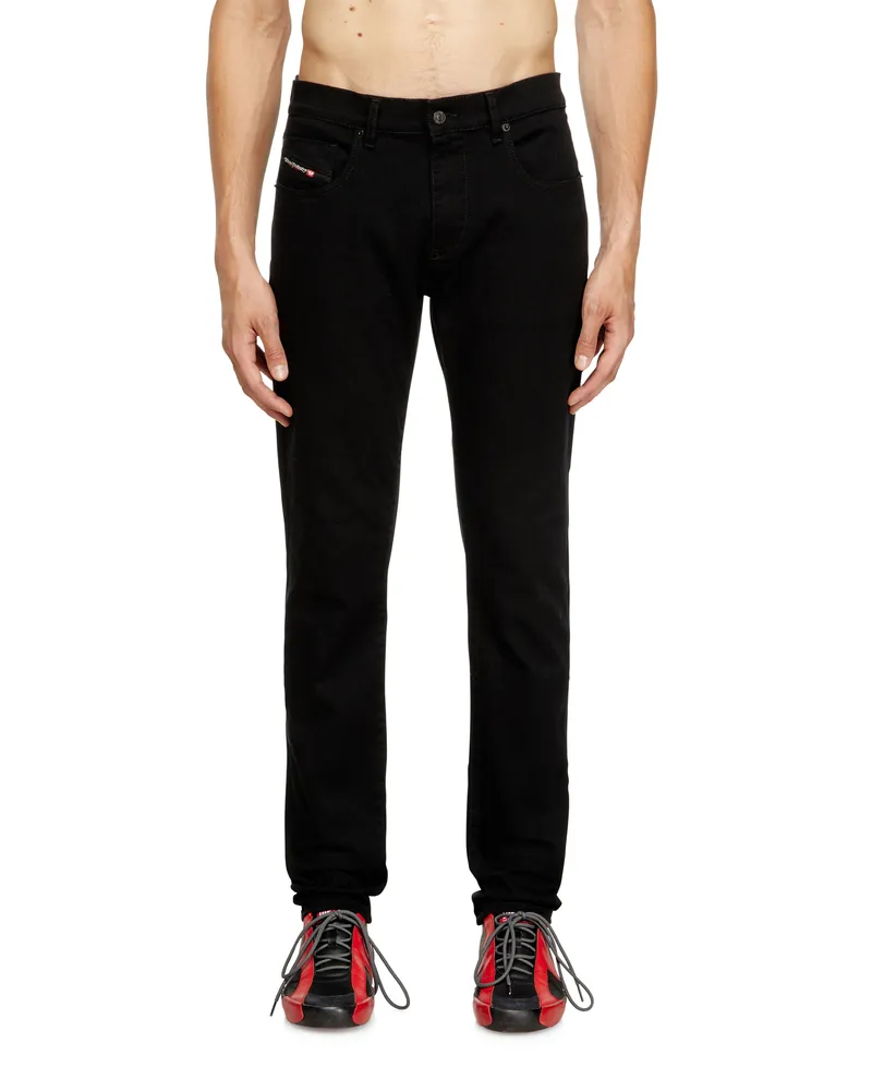 Diesel Slim Jeans Regular Waist 2019 D-Strukt - Jeans - Herren - Schwarz Schwarz