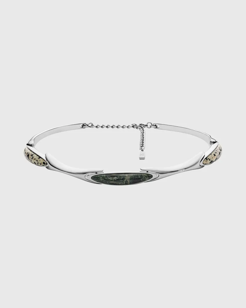 Diesel Edelstahl-Choker-Halskette - Halsketten - Unisex - Silber Silber