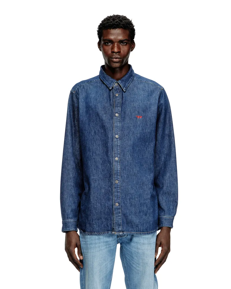 Diesel Shirt aus Denim - Denimhemden - Herren - Blau Blau
