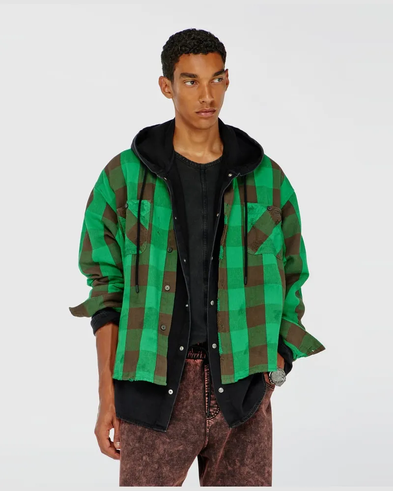 Diesel Karohemd mit distressed-Effekt - Hemden - Herren - Bunt Bunt