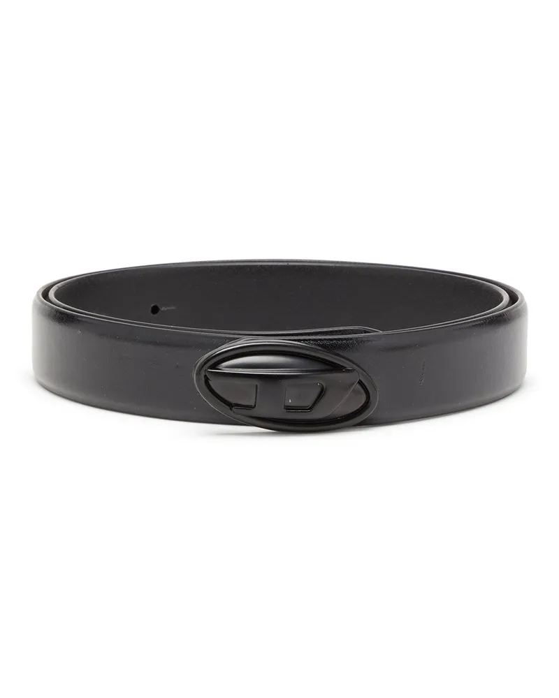 Diesel Ledergürtel, 2,4 cm, mit Oval D-Schnalle - Gürtel - Damen - Schwarz Schwarz