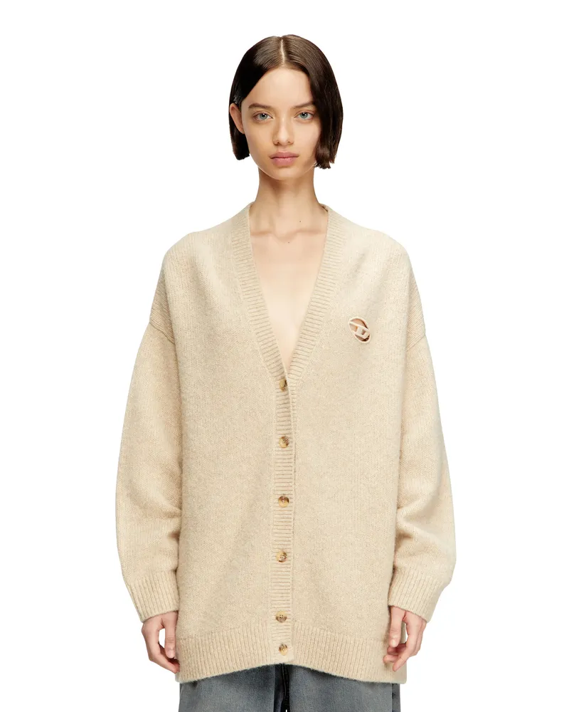 Diesel Cardigan aus Woll- und Alpakamischung - Strickwaren - Damen - Beige Beige