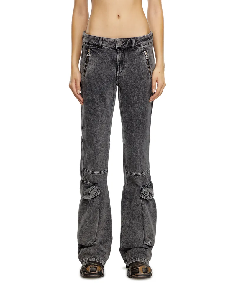 Diesel Bootcut Jeans - D-Poky - Jeans - Damen - Schwarz Schwarz