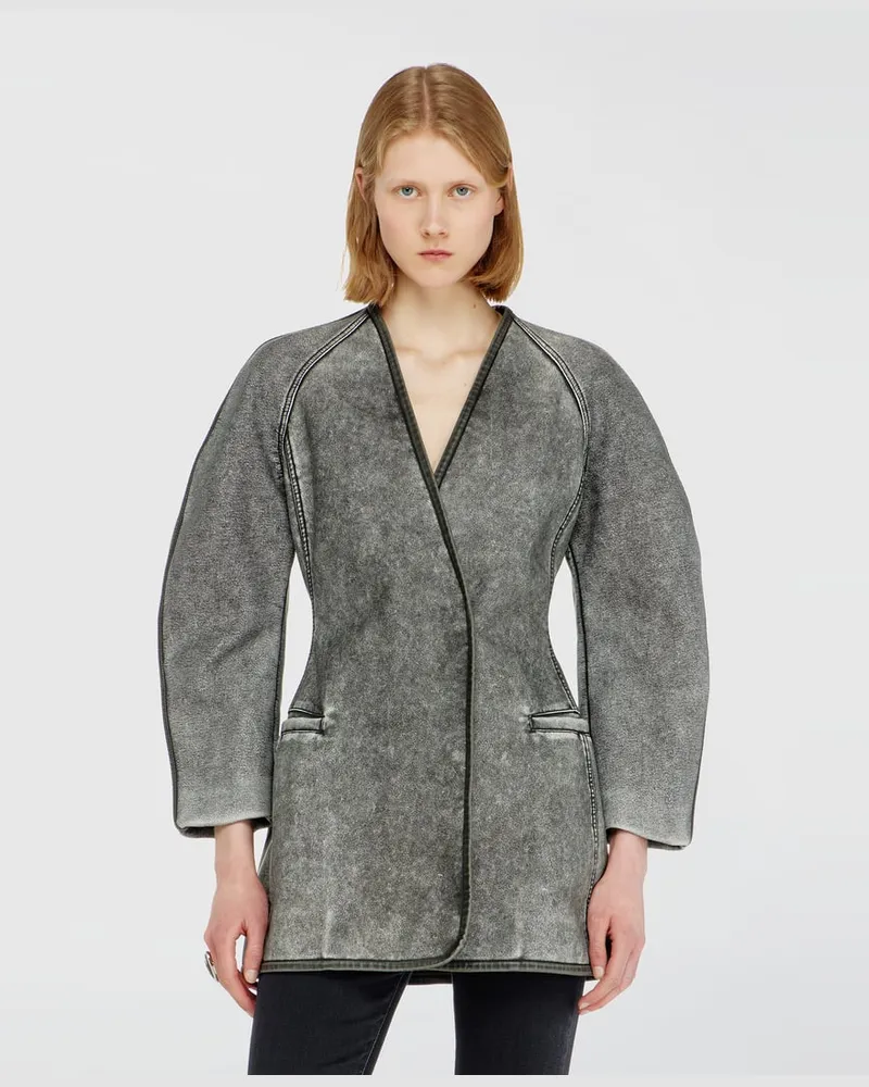 Diesel Cardigan-Jacke mit Kokonärmeln - Jacken - Damen - Grau Grau