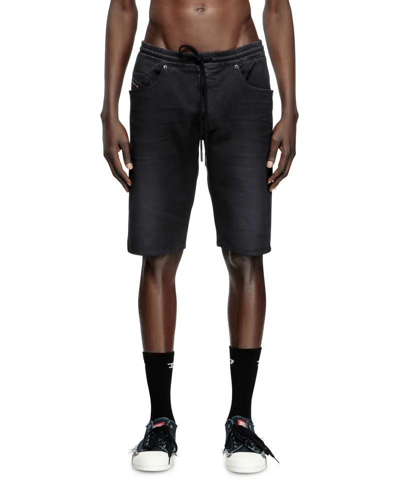 Diesel Chinoshorts aus JoggJeans - Denim Kurze Hose - Herren - Schwarz Schwarz