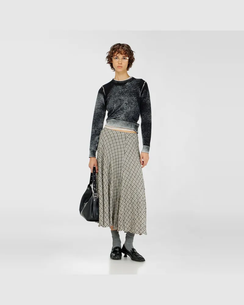 Diesel Pullover mit verblasstem Rückendruck - Strickwaren - Damen - Bunt Bunt