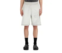 Sweatshorts mit Dévoré-Motiven - Kurze Hosen - Herren - Grau