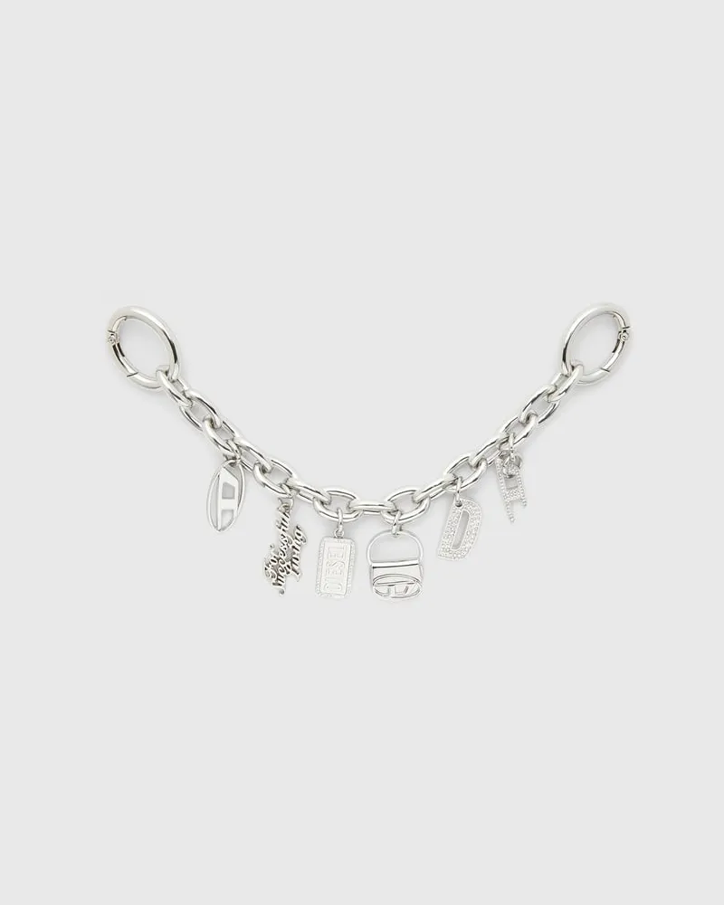 Diesel Charm abnehmbare Kette - Charms und Schlüsselanhänger - Damen - Silber Silber