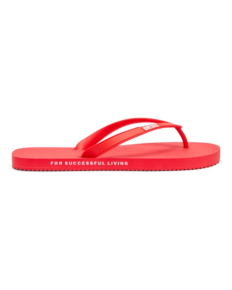 Diesel Sa-Rio-Flip-Flops aus Gummi - Sandalen - Herren - Rot Rot
