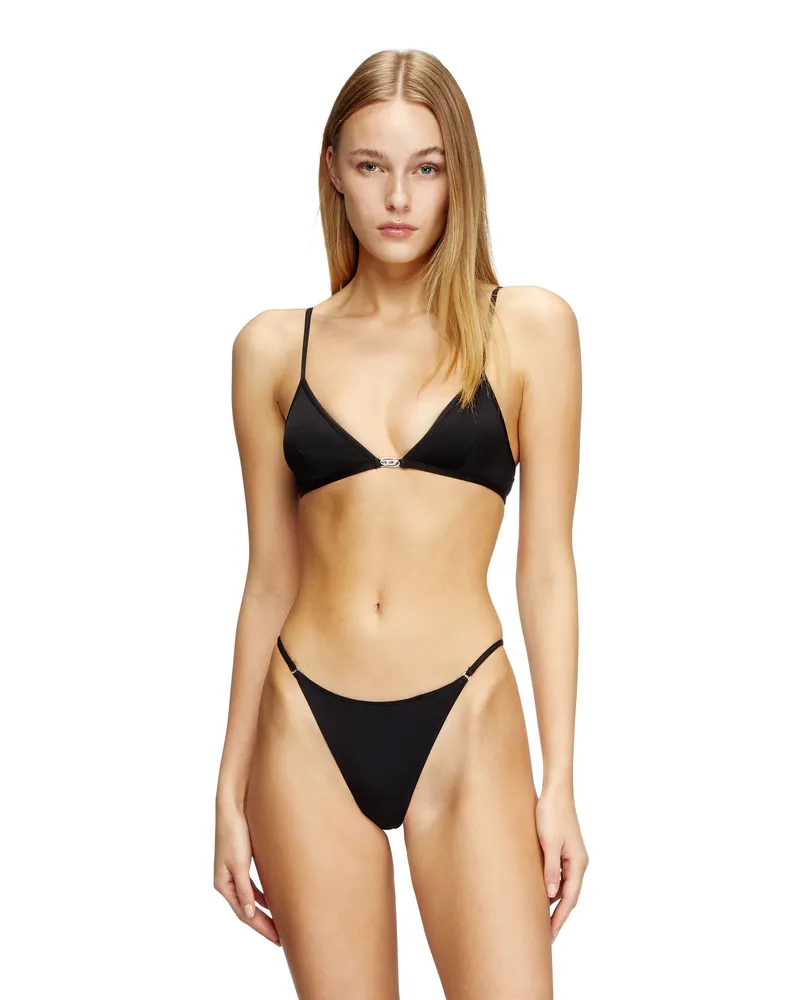Diesel String mit Oval D-Detail - Strings - Damen - Schwarz Schwarz