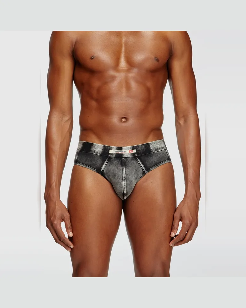 Diesel Briefs mit Denim-Effekt - Slips - Herren - Schwarz Schwarz