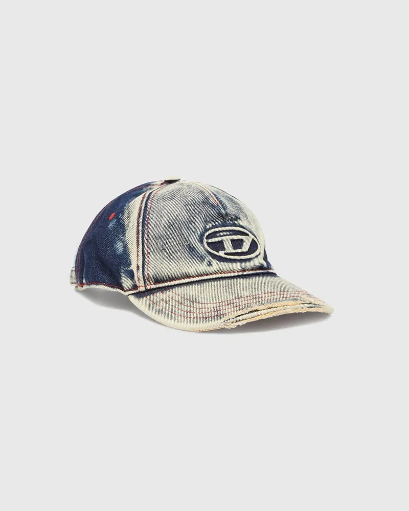 Diesel Basecap aus behandeltem Denim - Hüte - Unisex - Bunt Bunt
