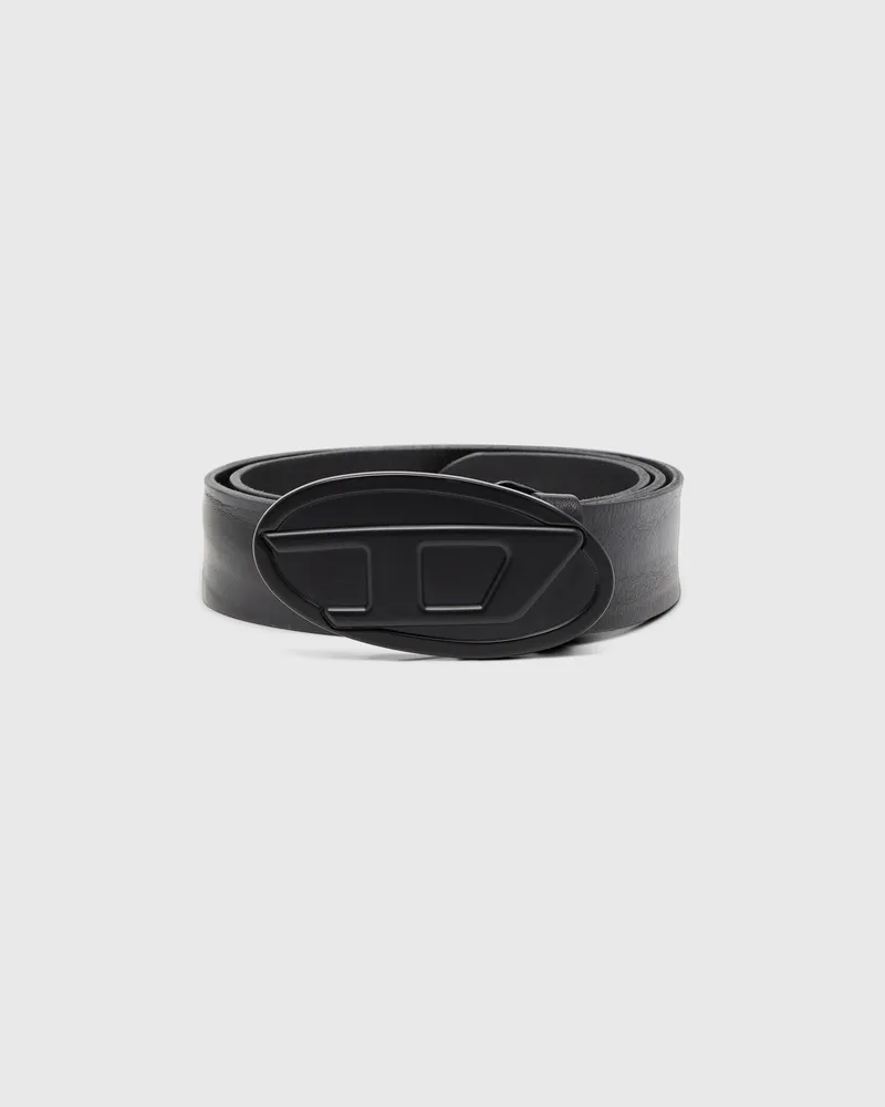 Diesel 4 cm breiter Gürtel aus gewachstem Leder - Gürtel - Herren - Schwarz Schwarz