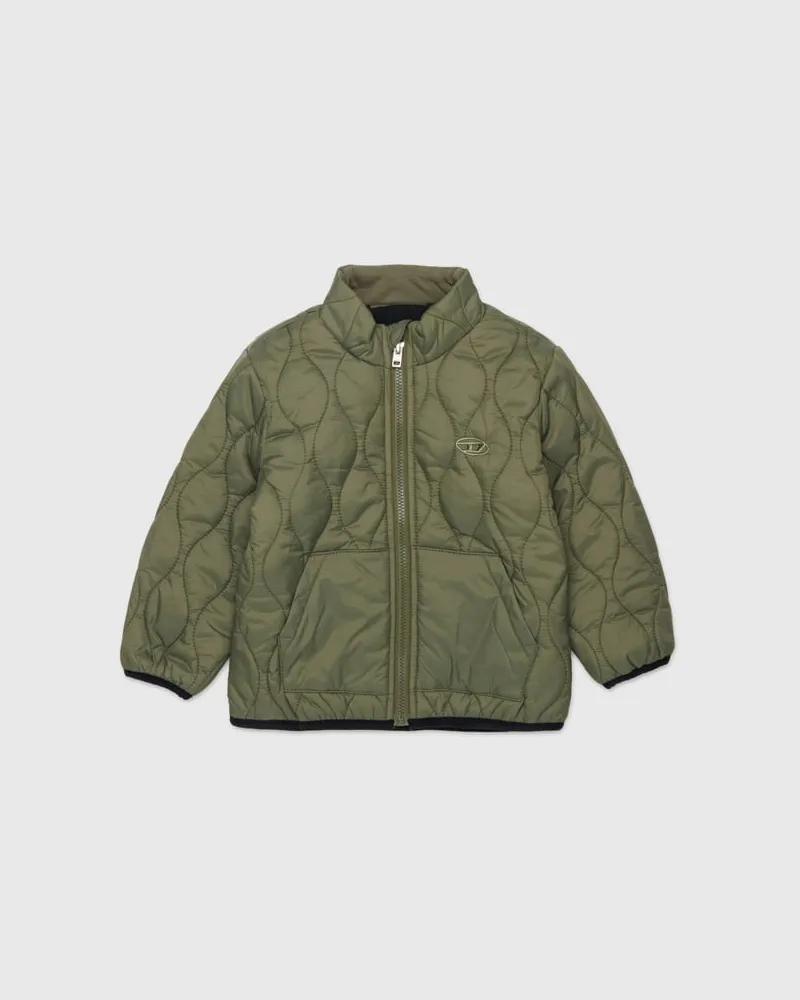 Diesel Steppjacke mit Oval D Stickerei - Jacken - Herren - Grün Grün