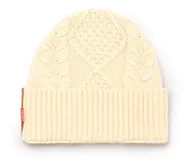 Grobstrick-Mütze aus Wolle und Baumwolle - Mützen - Unisex - Weiss