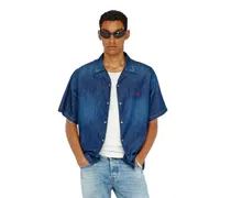 Jeanshemd mit kurzen Ärmeln - Denimhemden - Herren - Blau