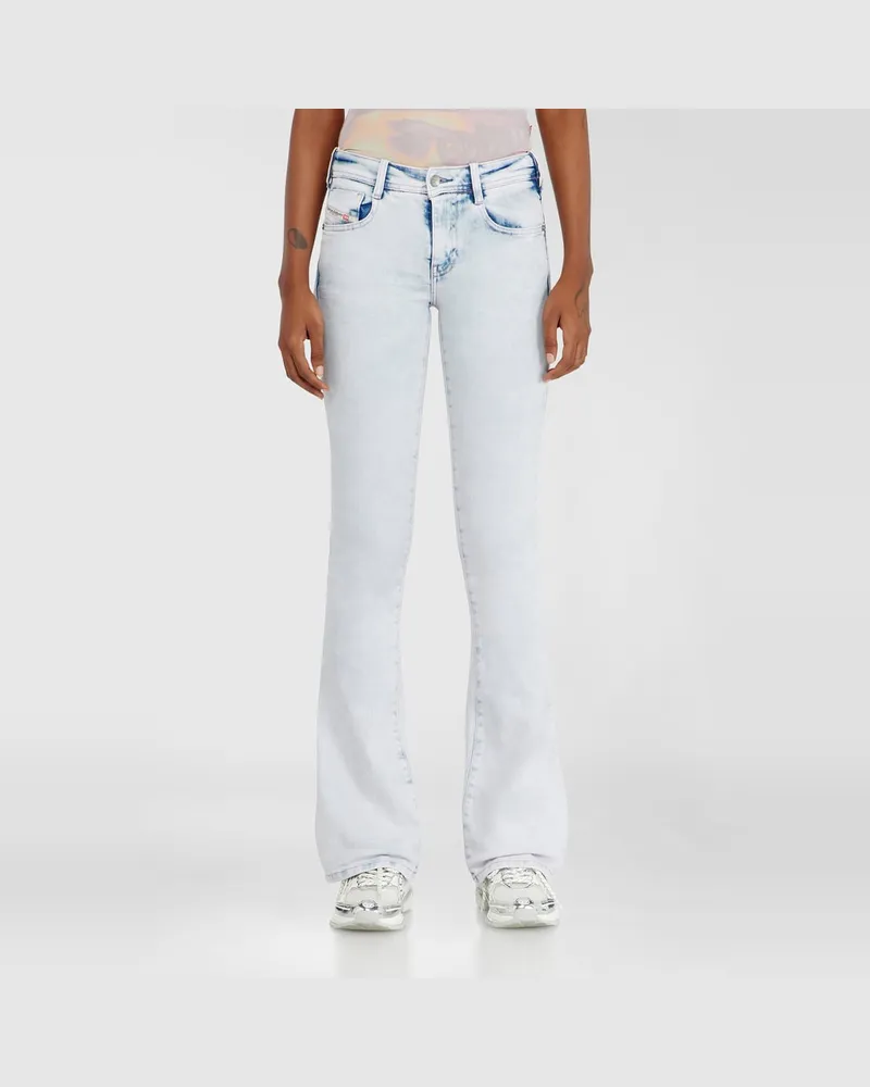 Diesel Bootcut Jeans Low Waist 1969 D-Ebbey, Farbig, Reißverschluss Blau