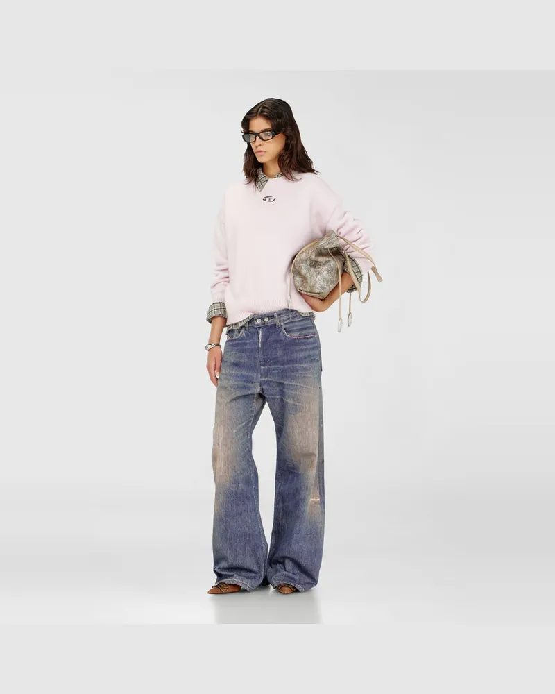 Diesel Pullover aus Woll- und Alpakamischung - Strickwaren - Damen - Rosa Rosa