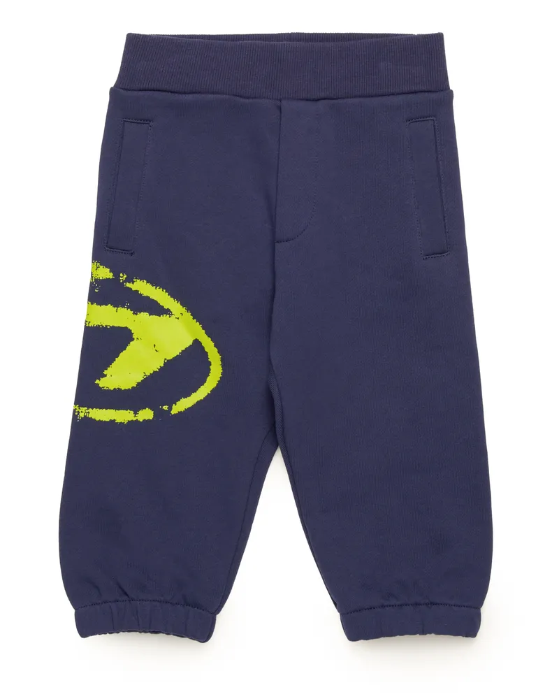 Diesel Sweathose mit vielgetragenem Oval D-Logo - Hosen - Unisex - Blau Blau
